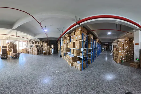 Sock packing area photos with labels cartons and shipment preparation