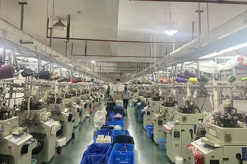 Custom sock order details reviewed before production