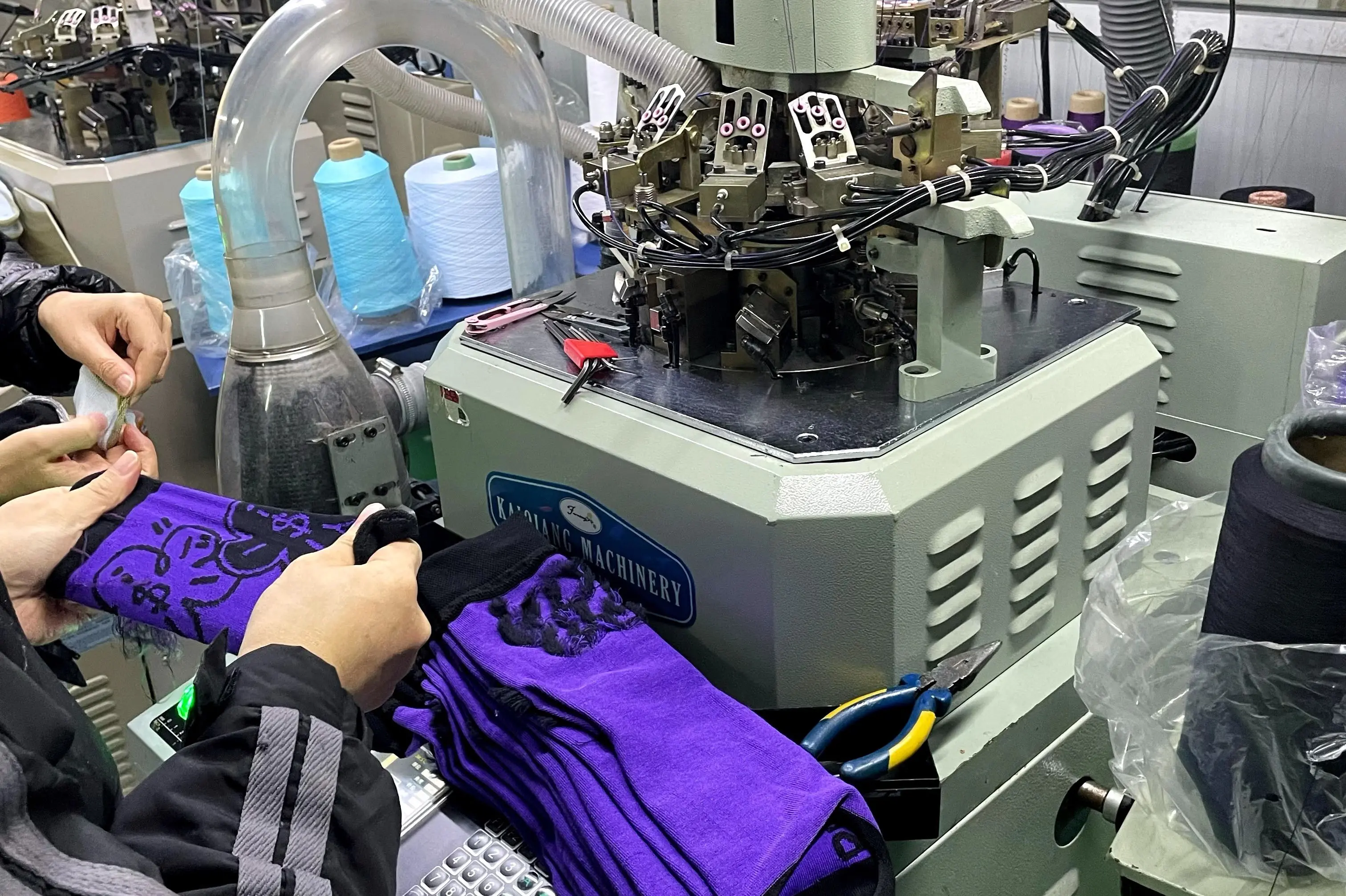 Custom sock logo methods including jacquard embroidery printing and silicone grip