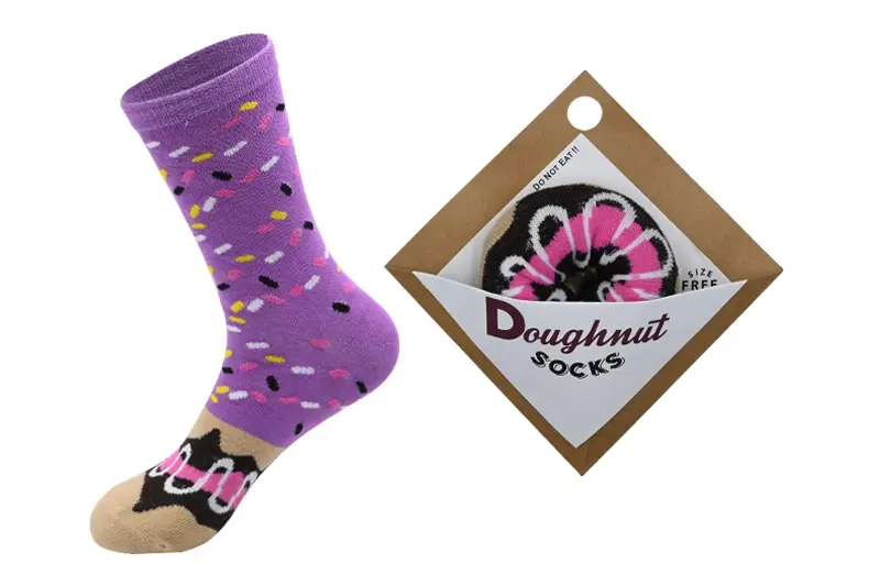 Logo placement options for custom event promotional socks
