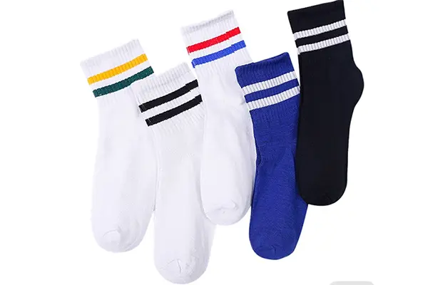 School sock case with school colors mascot and student size planning