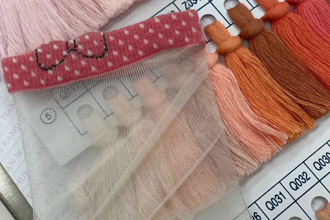 Mesh panel and lightweight yarn options for custom ankle socks