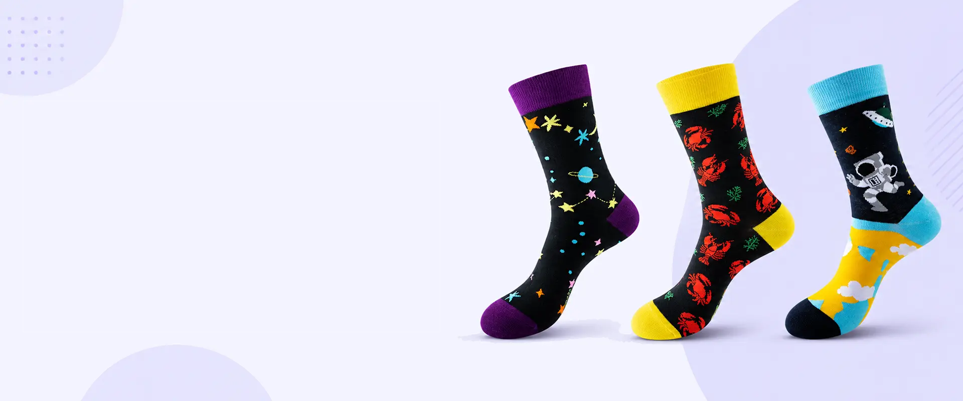 Custom crew socks with brand colors logos and retail packaging