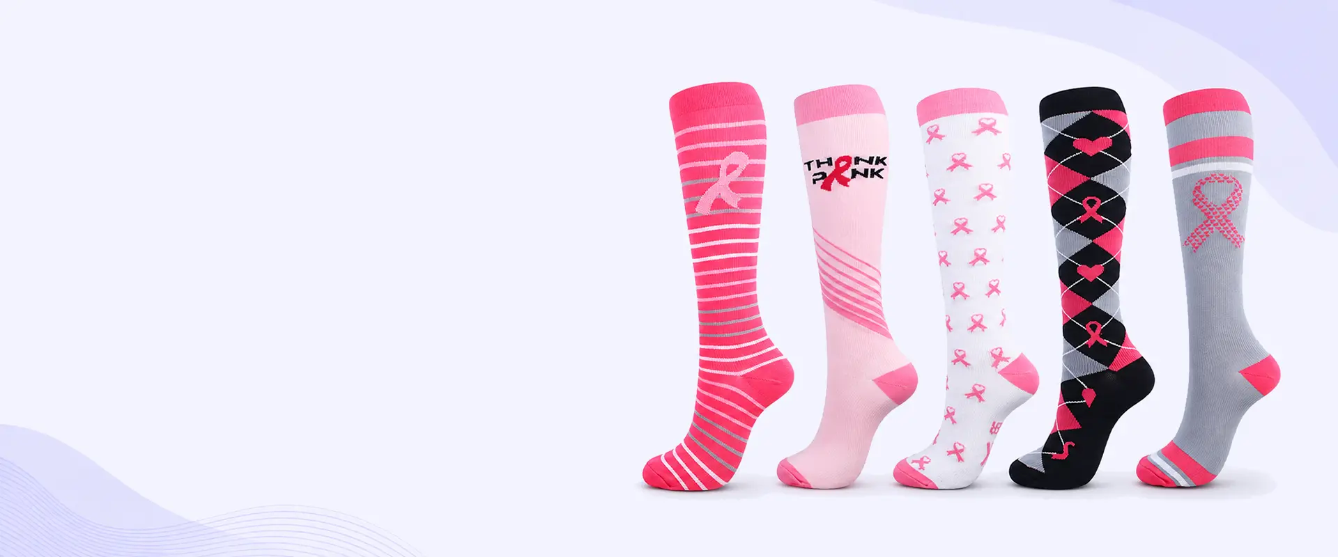Custom knee high socks for teams schools uniforms and themed bulk orders