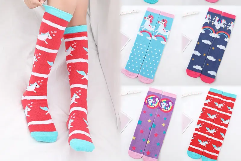 Custom knee high socks for team school uniform and themed collection project