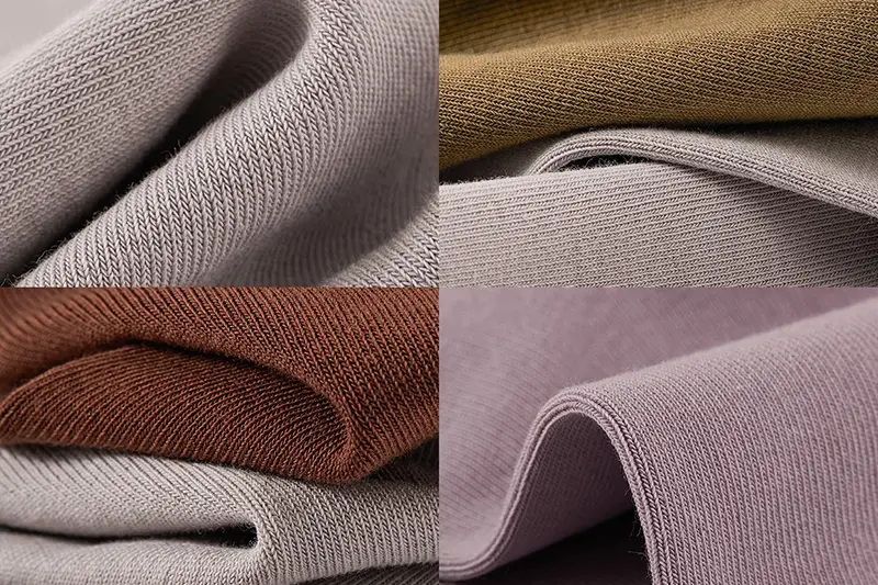Custom logo sock material options including cotton bamboo merino wool polyester and nylon blends