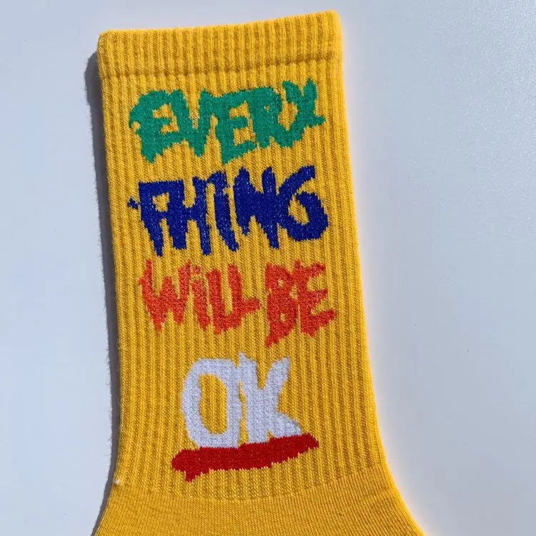 Crew sock logo and cuff detail