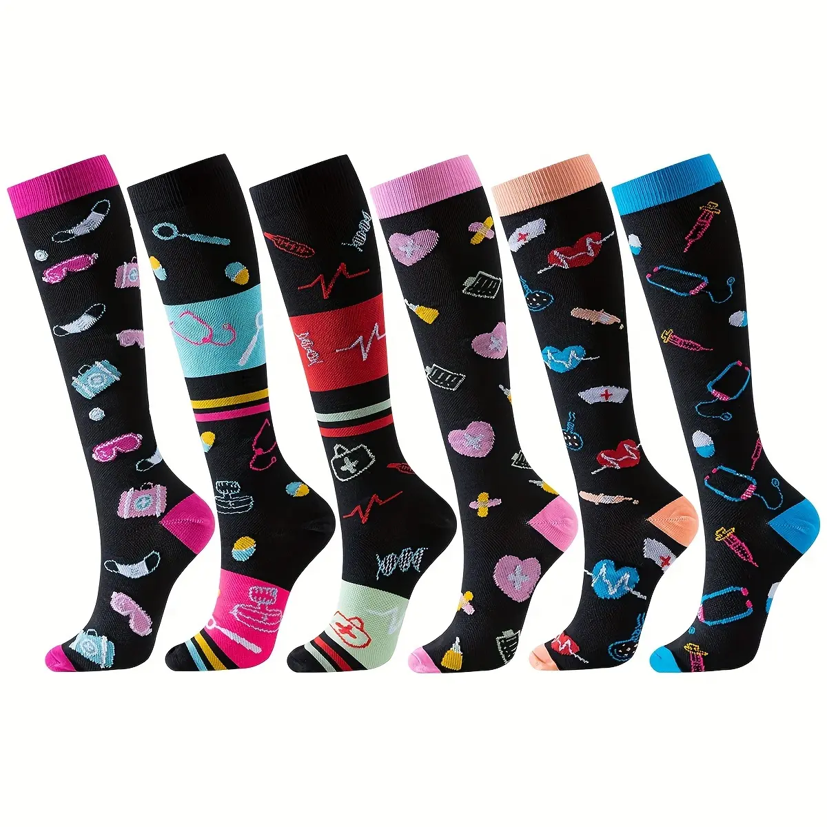 Custom knee high socks for teams uniforms and events