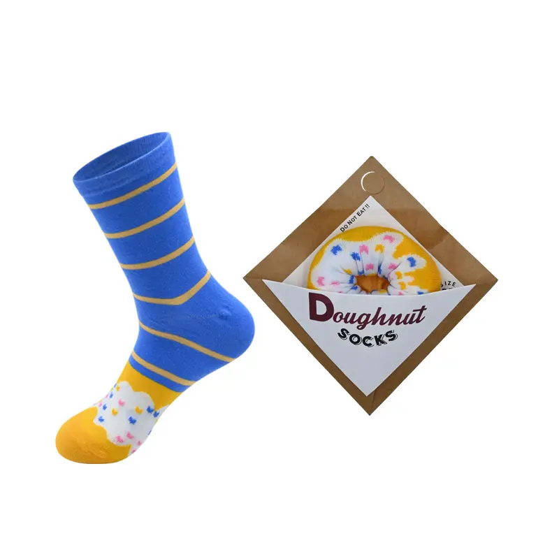 Promotional sock packaging with brand design