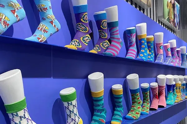 Custom event promotional socks for trade shows conferences and brand campaigns