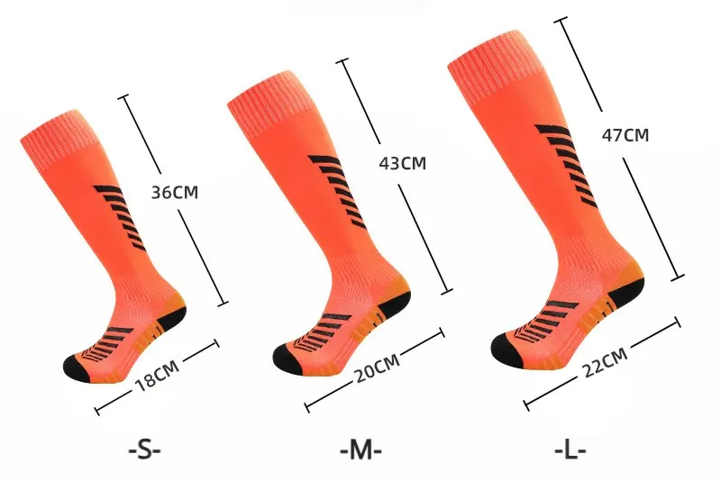 Custom football and soccer socks with knee high team design