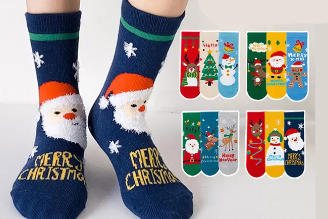 Seasonal custom sock pattern options for holidays and themed orders