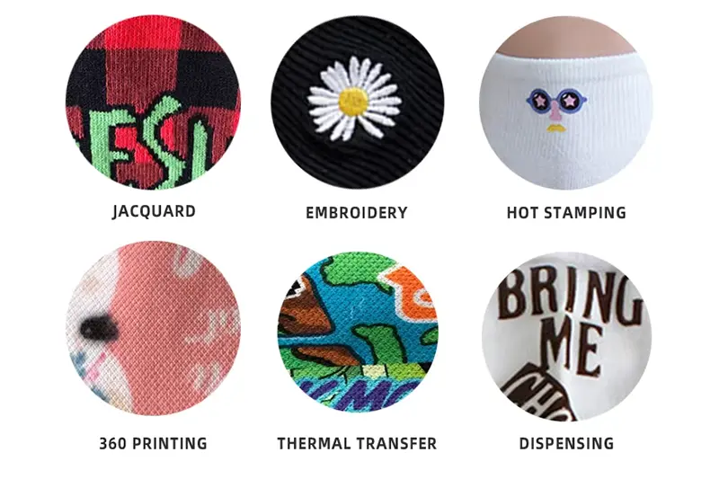 Custom sock planning board with sock materials colors logos sizes and packaging notes