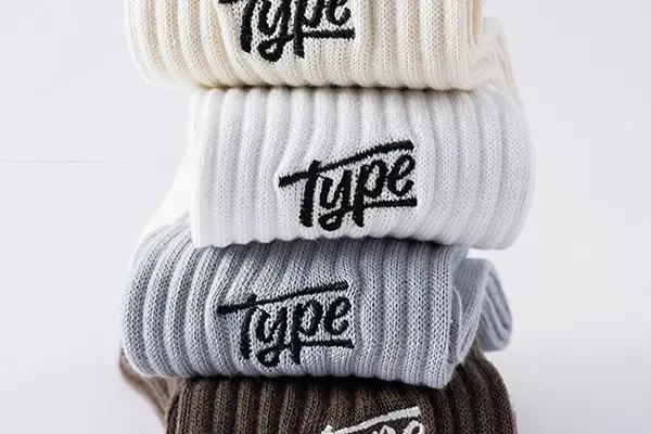 Embroidery thread colors for socks