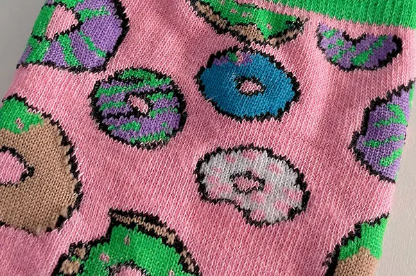 Jacquard logo socks