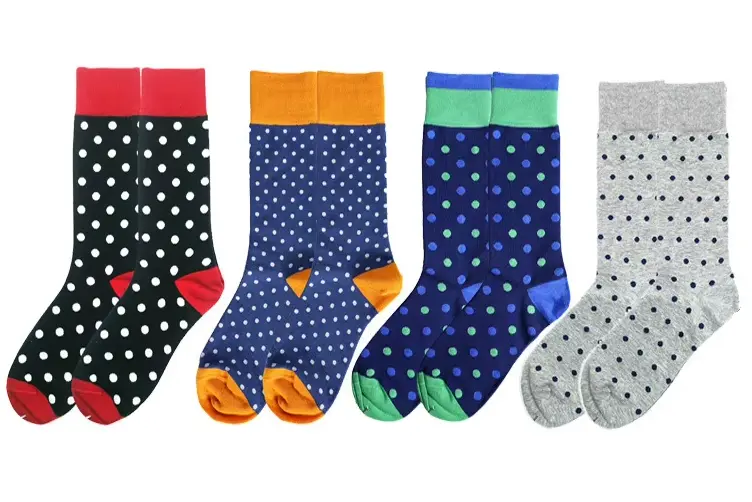 Jacquard repeat pattern socks