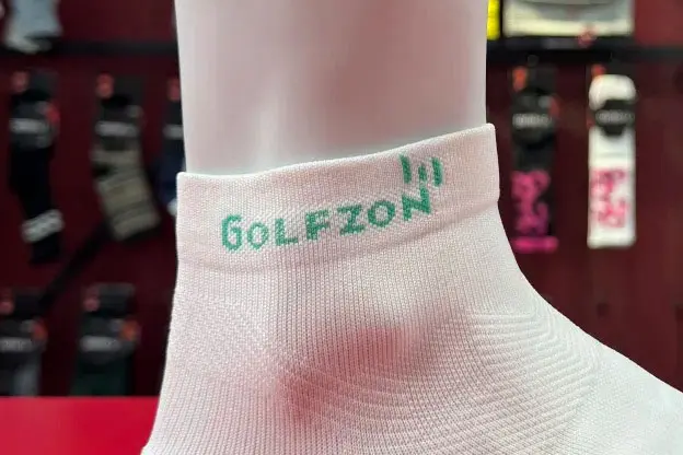Cuff logo placement on custom socks