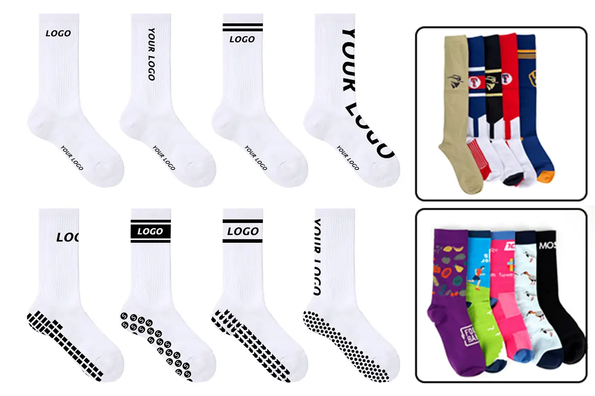 Custom sock logo placement guide