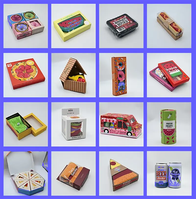 Custom sock packaging with bands tags bags boxes and labels