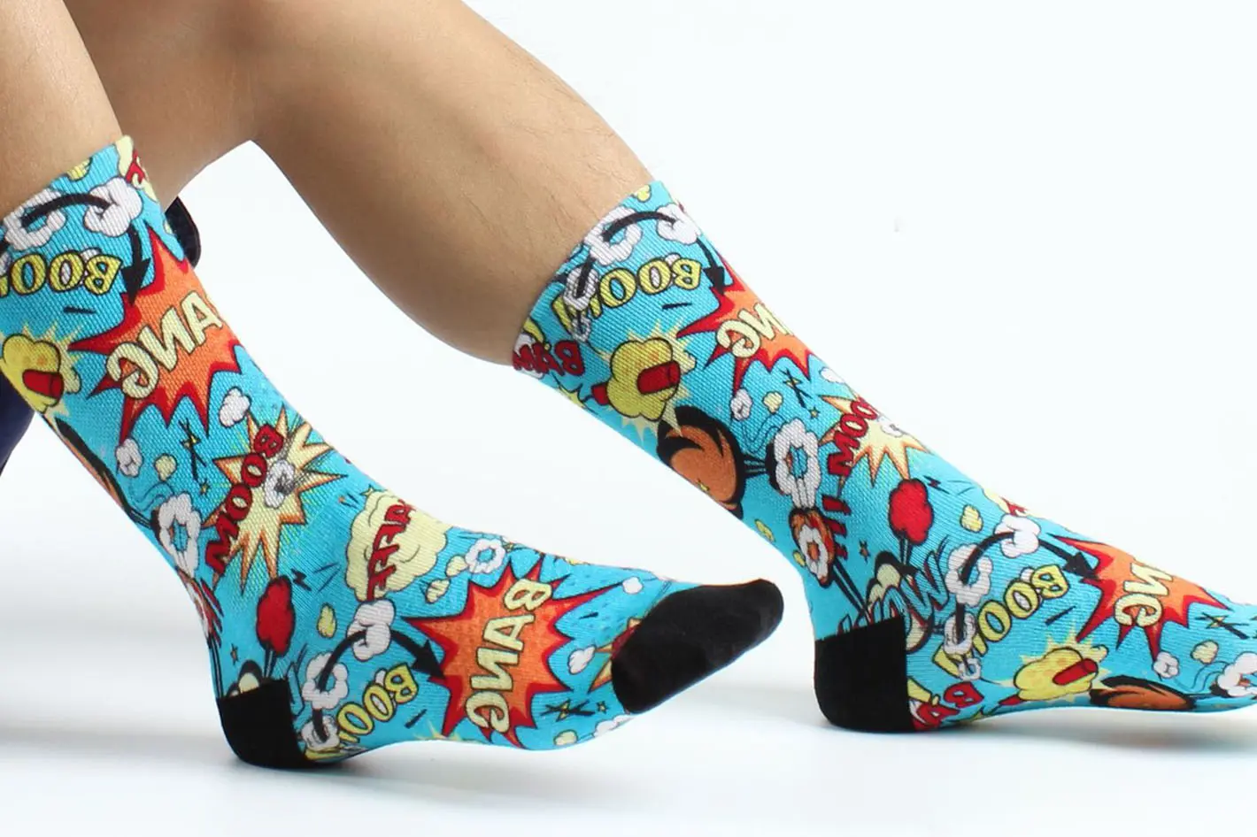 Detailed artwork printed socks