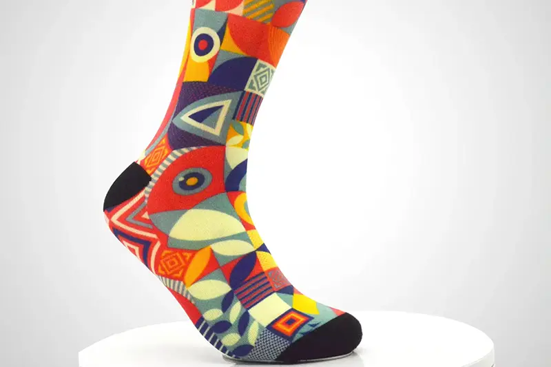 Gradient printed custom socks