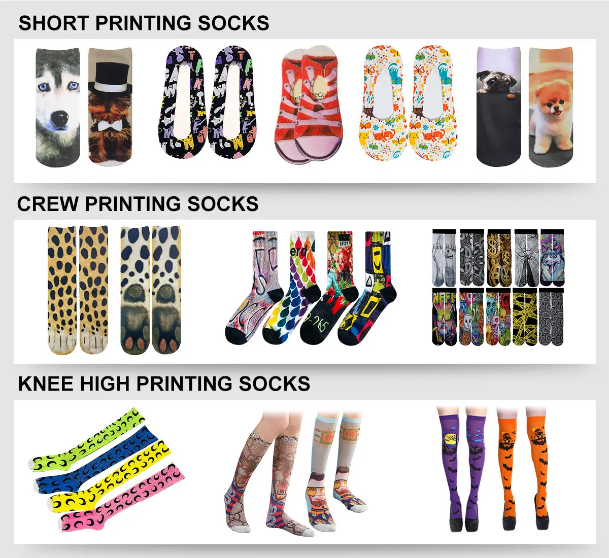 Printed sock artwork planning