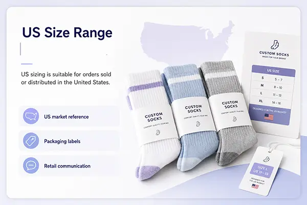 US sock size options