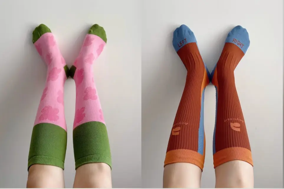 Mid-calf custom sock height option