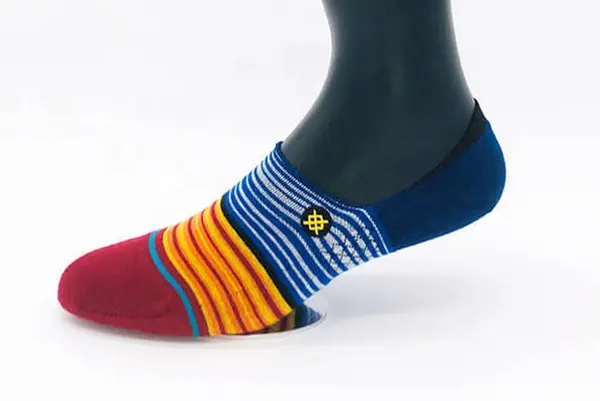 No-show custom sock height option for low profile footwear
