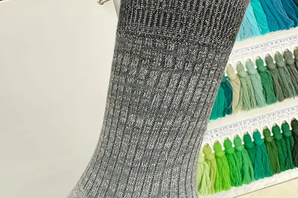 Cotton blend yarn material for custom socks