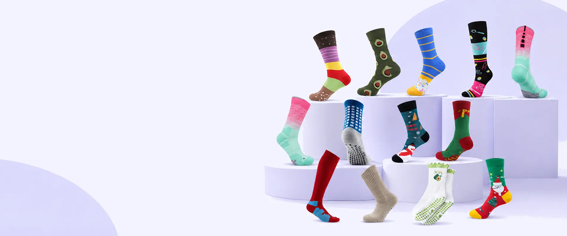 Custom socks factory for logo and bulk sock orders