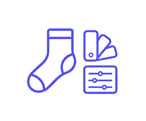 Custom sock options for brands and teams