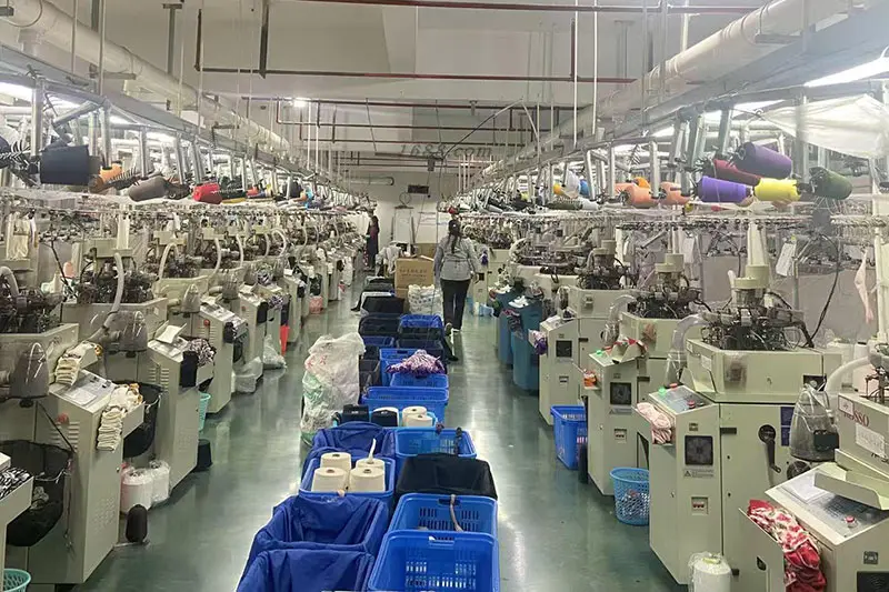 Approved custom sock sample used as production reference