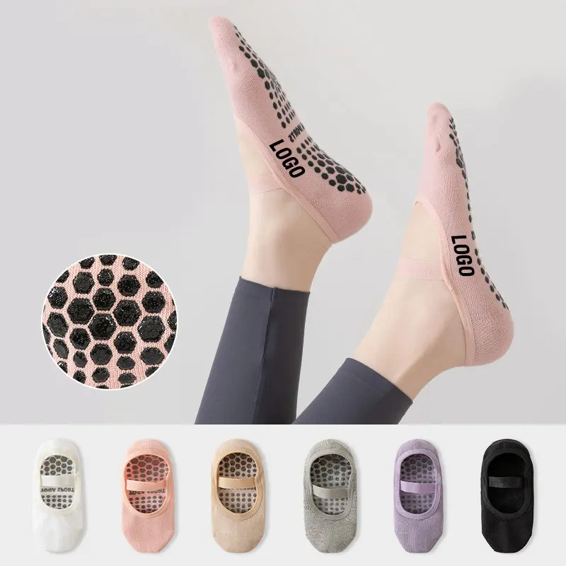 Fitness ankle socks customized with low bulk fit mesh panels and compact logo details