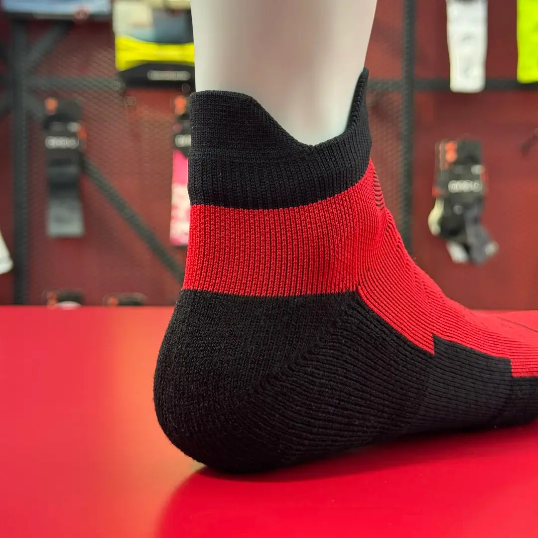 Running ankle sock logo placement and color confirmation for bulk orders