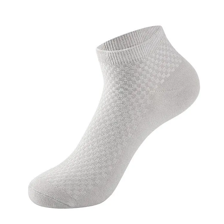 Bamboo blend yarn texture for ankle sock production