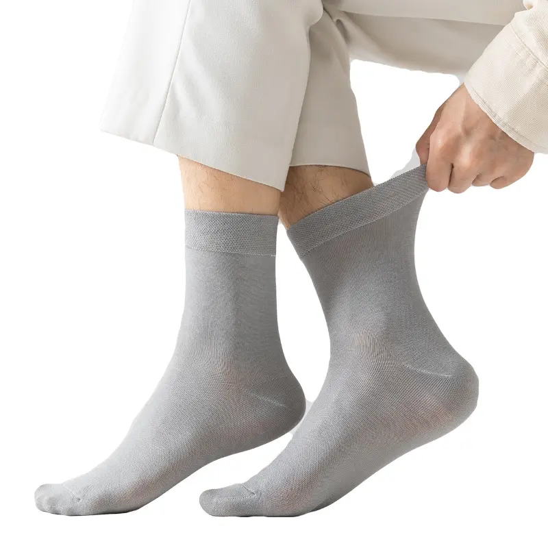 Custom bamboo crew socks made for retail lifestyle gifts and brand programs