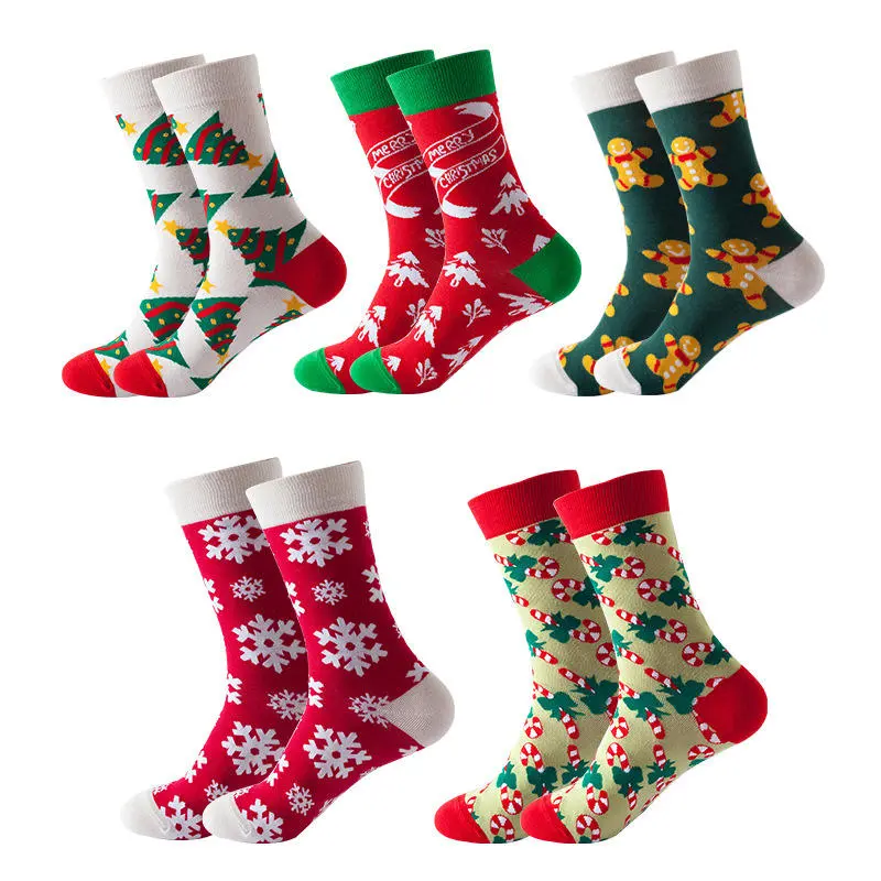 Cozy winter Christmas socks with soft hand feel and warmer seasonal direction