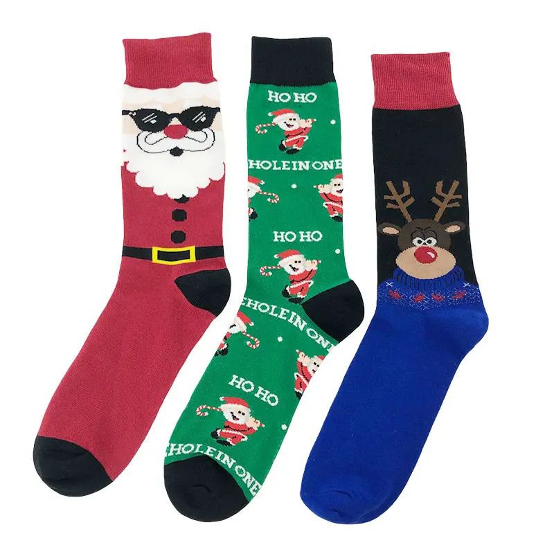 Custom family Christmas socks with adult and kids size planning