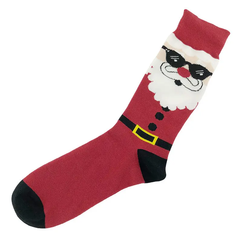 Custom family Christmas socks with matching pattern across size ranges