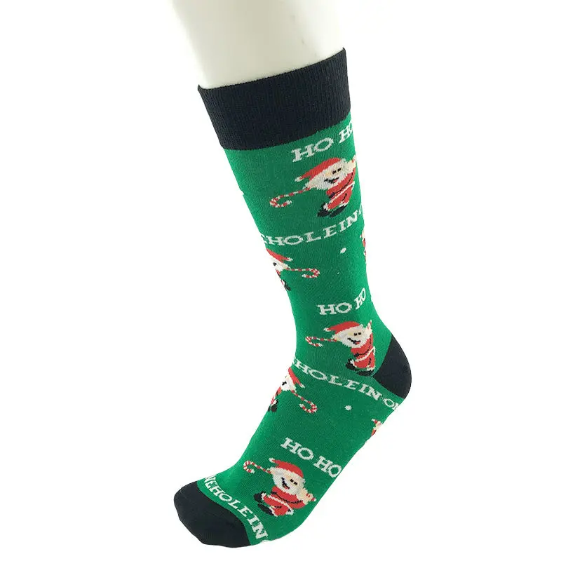 Adult and kids Christmas sock set with festive color planning
