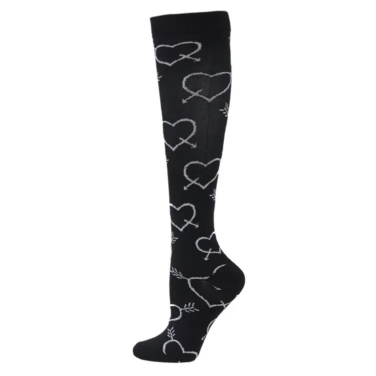 Elastic sport sock structure for custom athletic compression-style socks