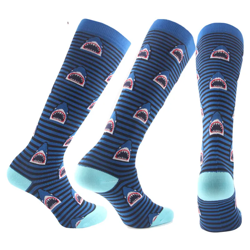 Custom over-calf compression socks planned for secure calf fit and bulk orders