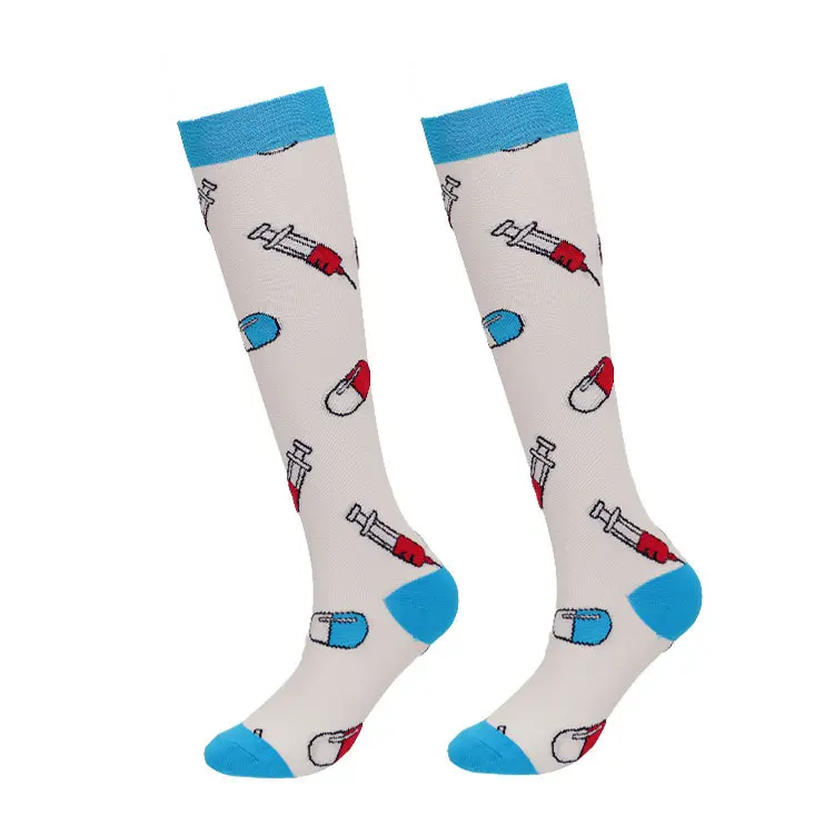 Custom travel compression socks for corporate travel gifts and wellness programs