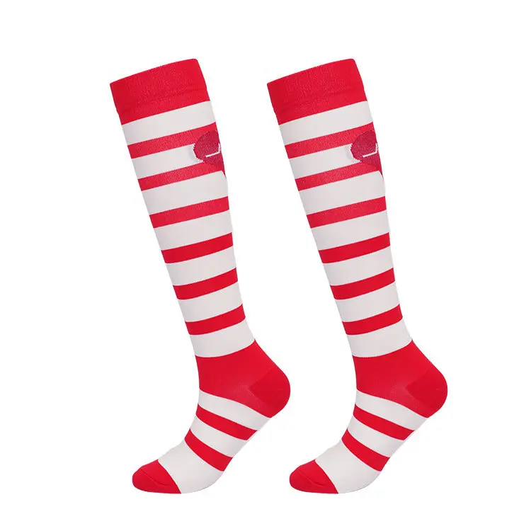 Travel compression-style socks with clean colors size labels and gift packaging