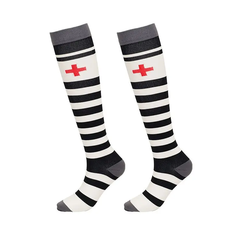 Custom color travel compression socks for corporate and retail programs
