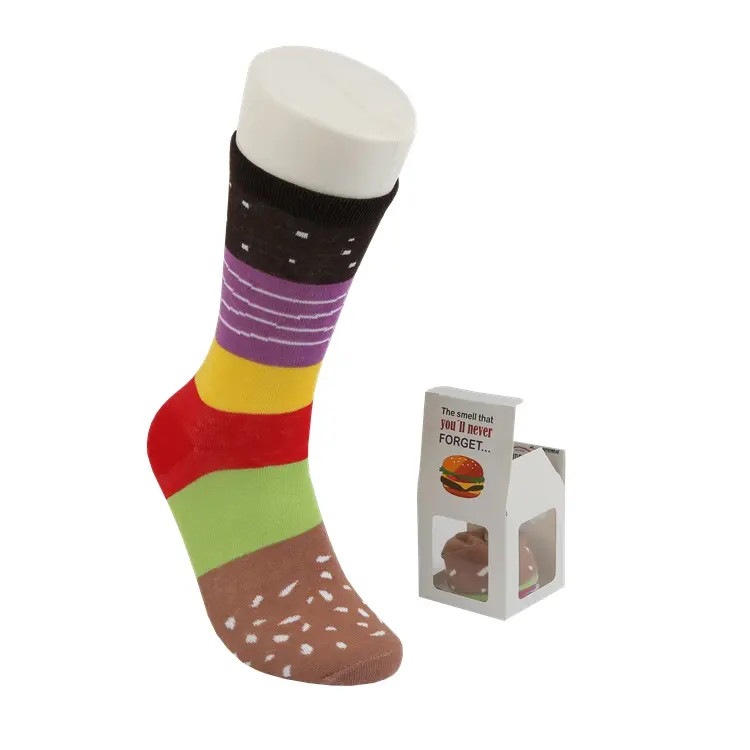 Custom everyday crew socks with ribbed cuff and daily wear structure