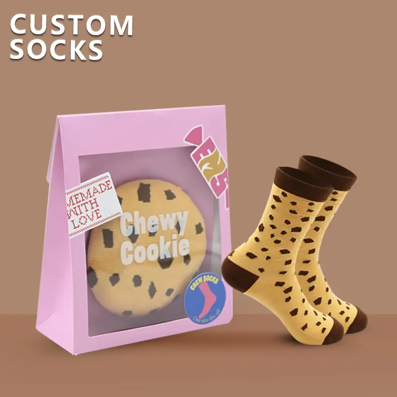 Retail crew socks produced for product lines gift sets and private label orders
