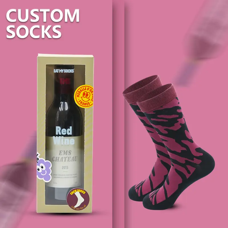 Retail crew sock material and color sample details