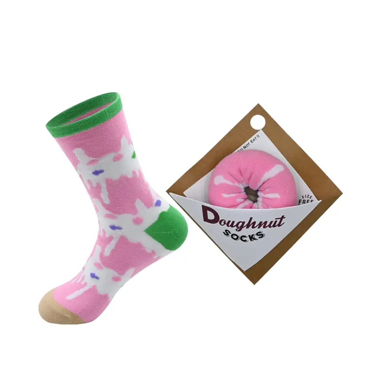 Private label crew socks with barcode and size label options